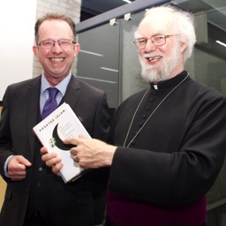 Getting into the promotional spirit with Dr Rowan Williams