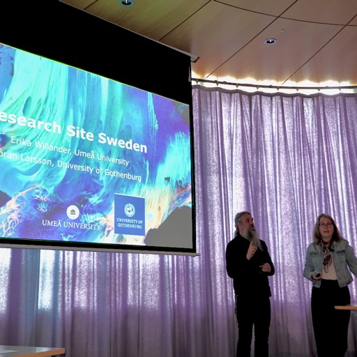 Göran Larsson (University of Gothenburg, Sweden), Erika Willander (Umea University, Sweden) photo: Yvonne Howard-Bunt